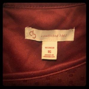 dB Brans Deep Red Dress